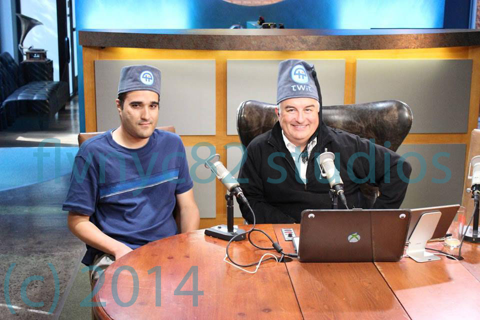 Frankie with Tech Podcast host Leo Laporte